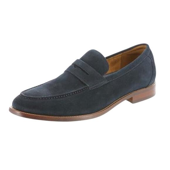 Florsheim Mens Rucci Penny Loafers US 11 M Navy Suede Slip On GUC main image 10